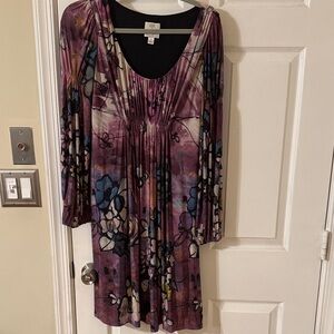 Suzi Chin for Maggy Boutique Multicolor Floral Dress